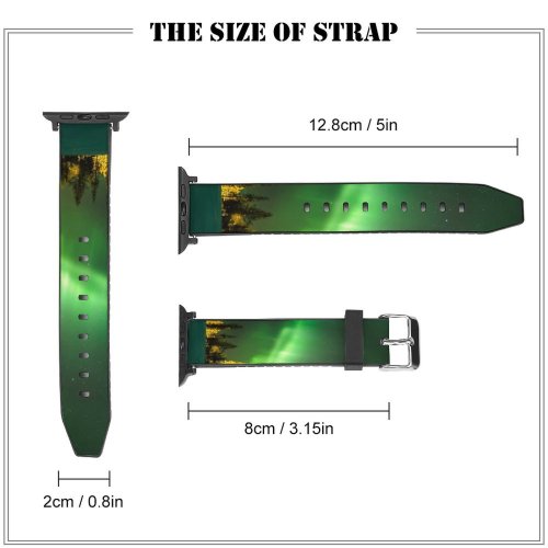 yanfind Watch Strap for Apple Watch Aurora Borealis Aurora Sky Night Compatible with iWatch Series 5 4 3 2 1