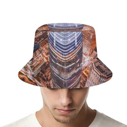 yanfind Adult Fisherman's Hat Denys Nevozhai Tallest Skyscraper San Francisco Aerial Cityscape Lights Night Time Fishing Fisherman Cap Travel Beach Sun protection