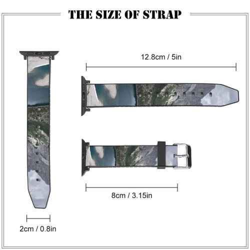 yanfind Watch Strap for Apple Watch Scenery Range Promontory Slope  Wilderness Free Basin  Outdoors Wallpapers Compatible with iWatch Series 5 4 3 2 1