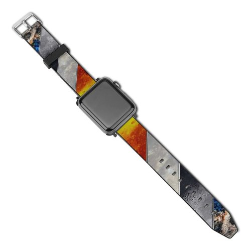 yanfind Watch Strap for Apple Watch Andrew McCarthy Space Mineral  Supermoon   Blood Compatible with iWatch Series 5 4 3 2 1