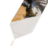 Yanfind Table Runner Winter Hill Scenery Snowy Sky United Winter Cliffs Woody Wilderness Colorado Mountain Everyday Dining Wedding Party Holiday Home Decor