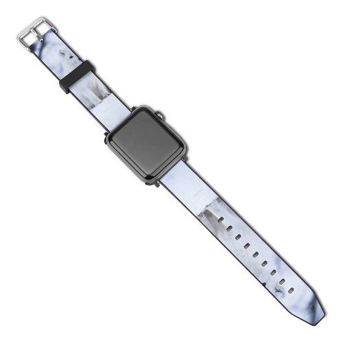 yanfind Watch Strap for Apple Watch Jonatan Pie Arctic Fox Wolf Iceland Snow Field Selective Focus Wildlife Compatible with iWatch Series 5 4 3 2 1