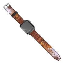 yanfind Watch Strap for Apple Watch Abies Road Leaf Plant Domain Trunk Pictures Ground Outdoors Tree Fir Compatible with iWatch Series 5 4 3 2 1