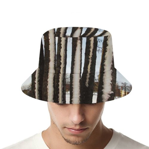 yanfind Adult Fisherman's Hat Winter Sky Trunk Winter Woody Sky Plant Branch Snow Tree Tree Trunk Fishing Fisherman Cap Travel Beach Sun protection