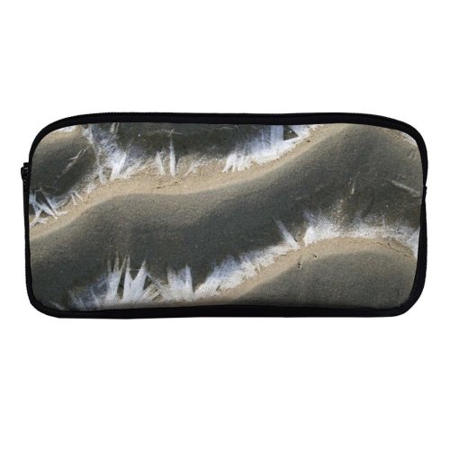 yanfind Pencil Case YHO Sand Winter Beach Netherlands  Sand  Soil Wave Snow Zipper Pens Pouch Bag for Student Office School