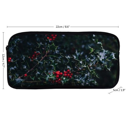 yanfind Pencil Case YHO Images Yew Bush Christmas Flora HQ Xmas Wallpapers Plant Tree Winter Pictures Zipper Pens Pouch Bag for Student Office School