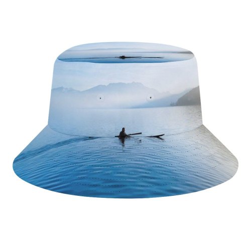 yanfind Adult Fisherman's Hat Romain Guy Annecy Feeds Kayak France Lake Glider Sailor River Waterfront Mountains Fishing Fisherman Cap Travel Beach Sun protection