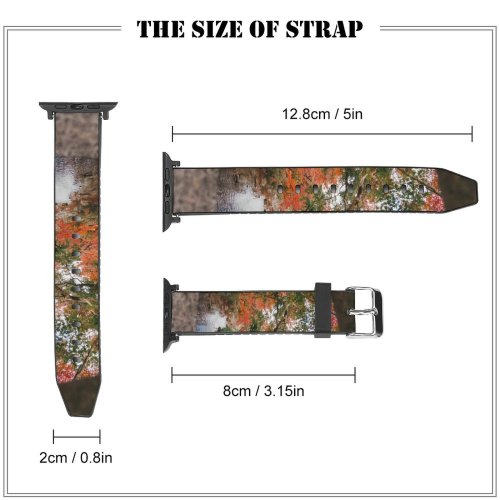 yanfind Watch Strap for Apple Watch Images Trunk 奈良县  Nara Plant Pictures Leaf Maple Tree Outdoors Free Compatible with iWatch Series 5 4 3 2 1