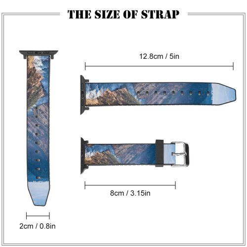 yanfind Watch Strap for Apple Watch United Landscape National River Canyon Valley Pictures Outdoors Waterfall Free Park Compatible with iWatch Series 5 4 3 2 1