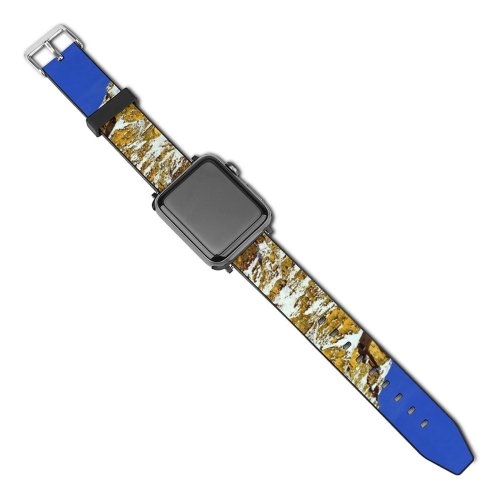 yanfind Watch Strap for Apple Watch Wallpapers Peak Pictures Range Outdoors  Cliff Snow Creative  Images Compatible with iWatch Series 5 4 3 2 1