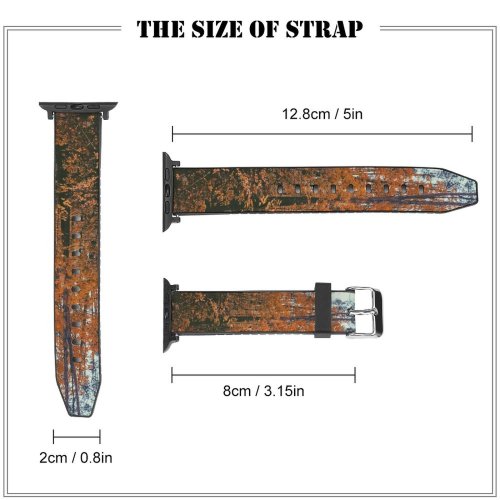 yanfind Watch Strap for Apple Watch Creative Images Trunk Plant Pictures Leaf Maple Tree Outdoors Rug Commons Compatible with iWatch Series 5 4 3 2 1