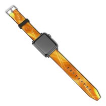 yanfind Watch Strap for Apple Watch Texture Abstract Abstraction Light Heat Amber Flame Fire Compatible with iWatch Series 5 4 3 2 1