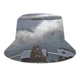 yanfind Adult Fisherman's Hat Winter Houe Highland Freeze Old Cloud Landscape Snow Mountain Sky Hill Landforms Fishing Fisherman Cap Travel Beach Sun protection