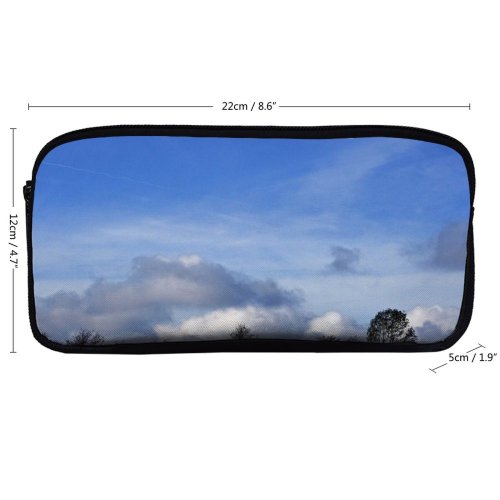 yanfind Pencil Case YHO Field Sky Field Natural Atmospheric  Autumn Cloud Landscape Sky Clouds Tree Zipper Pens Pouch Bag for Student Office School
