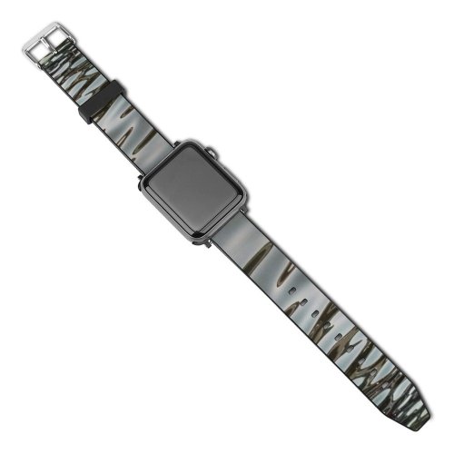 yanfind Watch Strap for Apple Watch Texture Abstract Reflection Pool Ripples Calm Transparent Liquid Sea River Pond Compatible with iWatch Series 5 4 3 2 1