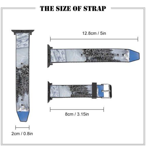 yanfind Watch Strap for Apple Watch Sankt Abies Pine Plant Pictures PNG Outdoors Grey Snow Tree Fir Compatible with iWatch Series 5 4 3 2 1