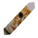 Yanfind Table Runner Funny Curiosity Sit Little Young Eye Staring Kitten Whisker Downy Fur Portrait Everyday Dining Wedding Party Holiday Home Decor