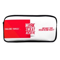yanfind Pencil Case YHO Quotes Challenge Yourself Make Your Dream Become Reality Work Sweat Achieve Inspirational Zipper Pens Pouch Bag for Student Office School