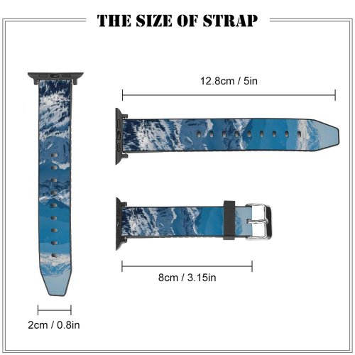 yanfind Watch Strap for Apple Watch Creative Images  Snow Range  Pictures Outdoors Peak Wallpapers Compatible with iWatch Series 5 4 3 2 1