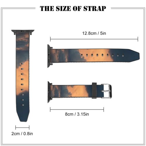 yanfind Watch Strap for Apple Watch Creative Wallpapers Images Cumulus Outdoors Pictures Cloud Sky Grey Commons Compatible with iWatch Series 5 4 3 2 1