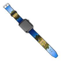 yanfind Watch Strap for Apple Watch Trey Ratcliff Trees Sky  Course Pond Reflection Landscape Compatible with iWatch Series 5 4 3 2 1
