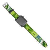 yanfind Watch Strap for Apple Watch Tree Trees Field Summer Love Memories Time Forest Forests Greenfield Poland Compatible with iWatch Series 5 4 3 2 1