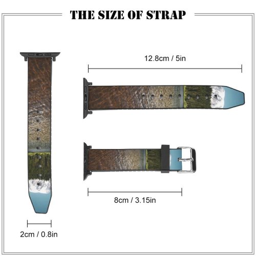 yanfind Watch Strap for Apple Watch Abies National Plant Rainier Pictures Outdoors Grey Snow Tree Mt Fir Compatible with iWatch Series 5 4 3 2 1