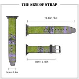 yanfind Watch Strap for Apple Watch Lake Field Aster  Santa Rural Plant Geranium  Free Carrizo Compatible with iWatch Series 5 4 3 2 1