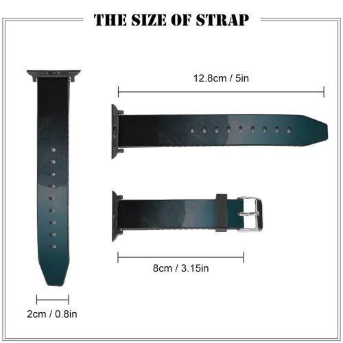 yanfind Watch Strap for Apple Watch Landscape Peak Countryside Creative Pictures India Outdoors Grey Range Uttarakhand Katapatthar Compatible with iWatch Series 5 4 3 2 1