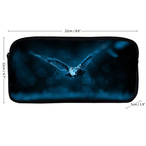 yanfind Pencil Case YHO Comfreak Black Dark  Dark Moonlight Forest Bokeh Flying Zipper Pens Pouch Bag for Student Office School