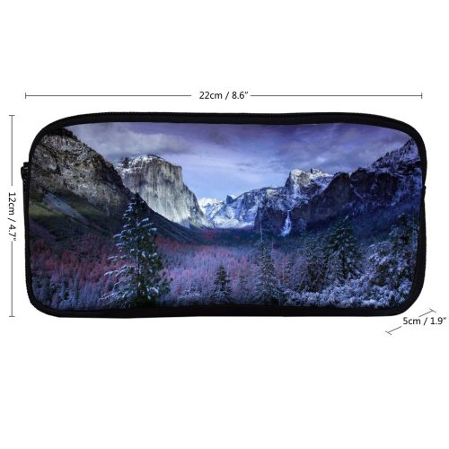 yanfind Pencil Case YHO Images Yosemite HQ Tunnel Alps Landscape Snow Wallpapers Basin  Outdoors Tree Zipper Pens Pouch Bag for Student Office School