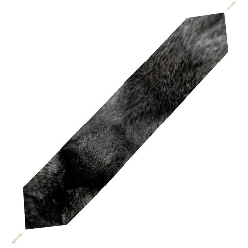 Yanfind Table Runner Young Grey Pet Kitten Portrait Tabby Whiskers Cute Adorable Staring Cat Fur Everyday Dining Wedding Party Holiday Home Decor