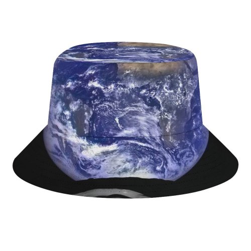 yanfind Adult Fisherman's Hat Space Earth Lunar Reconnaissance Orbiter Camera Fishing Fisherman Cap Travel Beach Sun protection