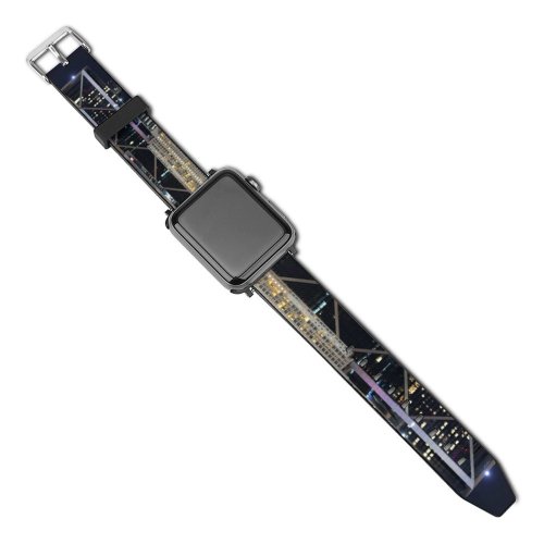 yanfind Watch Strap for Apple Watch Landscape Building Rise Conlay High Residence Federal Pictures Banyan Outdoors Lumpur Compatible with iWatch Series 5 4 3 2 1