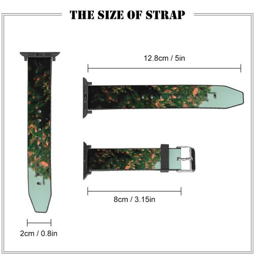 yanfind Watch Strap for Apple Watch Abies Bush Colombia Tree Pine Domain Plant Fir Spruce Public Santander Compatible with iWatch Series 5 4 3 2 1