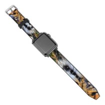 yanfind Watch Strap for Apple Watch  Face  Big Cat Wild Closeup Carnivore Compatible with iWatch Series 5 4 3 2 1