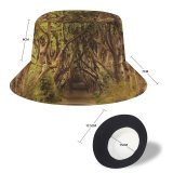yanfind Adult Fisherman's Hat Dorothe Avenue Trees Woods Forest Path Road Landscape Sunlight Atmospheric Fishing Fisherman Cap Travel Beach Sun protection