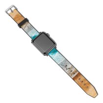 yanfind Watch Strap for Apple Watch Canary Islands Spain Aerial Ocean Sea  Beach Landscape Drone Photo Compatible with iWatch Series 5 4 3 2 1