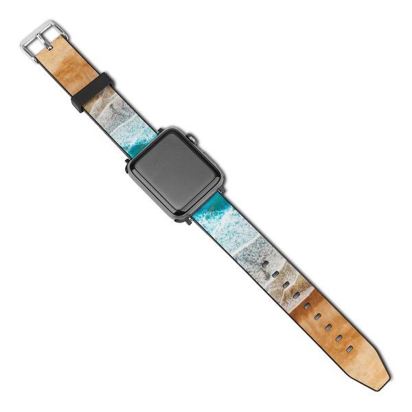 yanfind Watch Strap for Apple Watch Canary Islands Spain Aerial Ocean Sea  Beach Landscape Drone Photo Compatible with iWatch Series 5 4 3 2 1