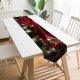Yanfind Table Runner Blur Focus Christmas Field Hanging Decor Decoration Xmas Lights Season Wreath Depth Everyday Dining Wedding Party Holiday Home Decor