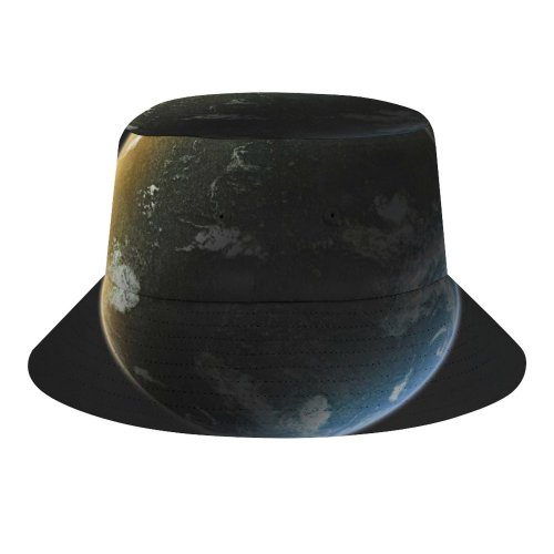 yanfind Adult Fisherman's Hat Space Black Dark Planet Earth Solar System Cosmos Universe Fishing Fisherman Cap Travel Beach Sun protection