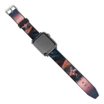 yanfind Watch Strap for Apple Watch Justin W Golden Gate  Sunset Traffic  Francisco USA Compatible with iWatch Series 5 4 3 2 1