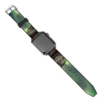 yanfind Watch Strap for Apple Watch Dominic Kamp Northern Lights Aurora Borealis Iceland Compatible with iWatch Series 5 4 3 2 1