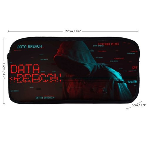 yanfind Pencil Case YHO Technology Dark Anonymous Hacker Data Zipper Pens Pouch Bag for Student Office School