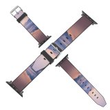 yanfind Watch Strap for Apple Watch  Sunrise Foggy Lake Reflection Dawn Compatible with iWatch Series 5 4 3 2 1