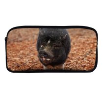 yanfind Pencil Case YHO Sanctuary Images Hog Wallpapers Grey Pictures Happy Pig Boar Farm Stock Free Zipper Pens Pouch Bag for Student Office School