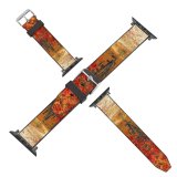 yanfind Watch Strap for Apple Watch Autumn Leaves Forest Pathway Scenery Fall Trees Compatible with iWatch Series 5 4 3 2 1