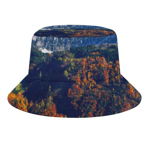 yanfind Adult Fisherman's Hat Ricardo Gomez Angel Autumn Trees Snow Mountains Sky Glacier Landscape Mountain Range Fishing Fisherman Cap Travel Beach Sun protection