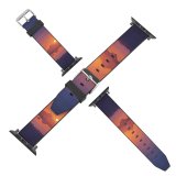 yanfind Watch Strap for Apple Watch Coyle Lakeside Sunset Deer Minimal Art Landscape Scenic Panorama Compatible with iWatch Series 5 4 3 2 1