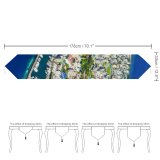 Yanfind Table Runner Boats Coast City Cityscape Clouds Landscape Daylight Daytime Island Watercrafts Transportation Outdoors Everyday Dining Wedding Party Holiday Home Decor
